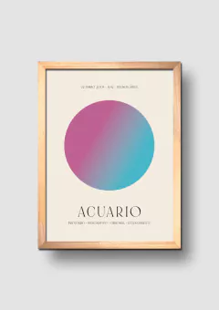 Cuadro Signos Aura Acuario - comprar online
