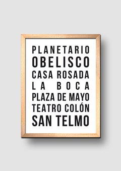 Cuadro Turista en Buenos Aires - comprar online