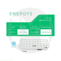 luz de emergencia 30 leds