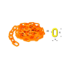 cadenas plasticas naranjas