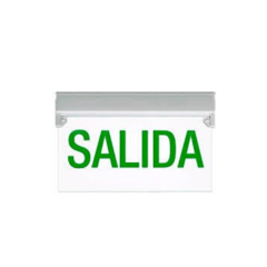 cartel salida de emergencia led