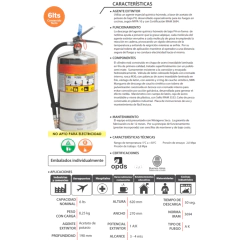 Matafuego Tipo K Acetato de Potasio x 6 Lts - comprar online
