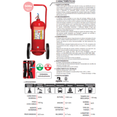 Matafuegos Rodante Carro X 50 Kg Espuma Afff - comprar online