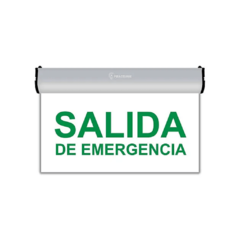 cartel salida de emergencia led