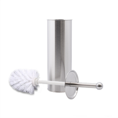 1025 - PORTA CEPILLO PARA BAÑO DE ACERO INOXIDABLE REDONDO