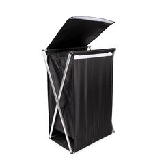 176014 - CESTO PLEGABLE PARA ROPA DE ALUMINIO NEGRO