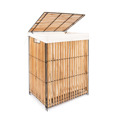 479B - CESTO PLEGABLE MADERA Y METAL NATURAL MEDIANO
