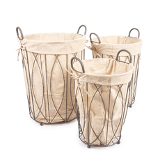 48165 - SET X3 METAL PINTADO REDONDO