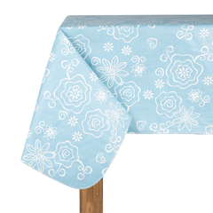 MANTEL VINILICO CON FELPA BLANCA #249