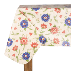 MANTEL VINILICO CON FELPA BLANCA #268