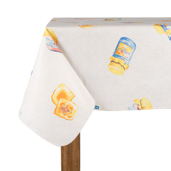 MANTEL PEVA CON FELPA BLANCA #385