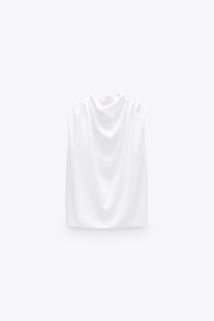 Blusa Neck blanca - MarF - Vestidos de Novia y Zapatos a Medida, Novias, 15 años, Fiesta y Eventos