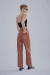 Wide Leg Cuerina Marron en internet