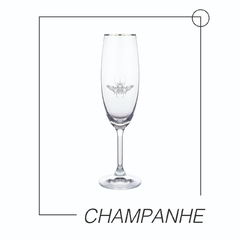 Taça flute de champanhe - Coleção Insetos da Sorte - Joana Stickel