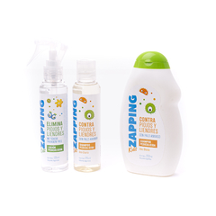tratamiento para piojos y liendres. chau piojos. cuidado de niños. ideal para el jardin de infantes. sin parabenos. dermatologicamente testeado. zapping. insum store