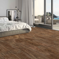 PORCELANICO MADERA WAHOGANY MARRON 20X120 - comprar online