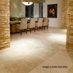 Mármol Travertino Pulido Mate Taponado 61 cm x 61 cm Piso o Pared - comprar online