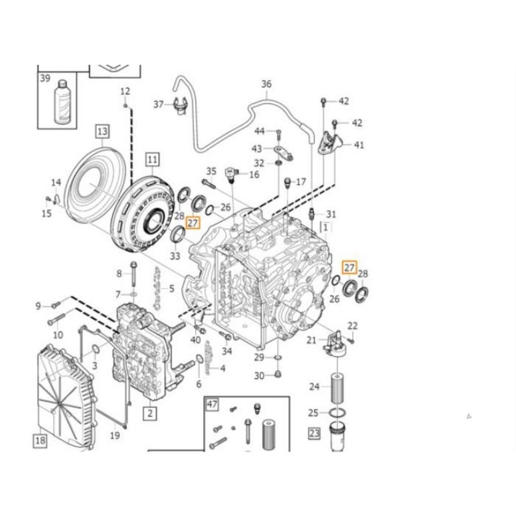 31256727- Retentor Semi Eixo Cambio DSG - MPS6 Volvo XC60 2.0T