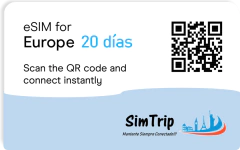 ESIM Europa 20 DIAS - Planes desde 10GB a 40GB de Internet