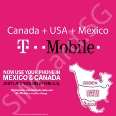 SIM EEUU TMOBILE - Internet Ilimitado y Llamadas ilimitados EEUU x 30 días