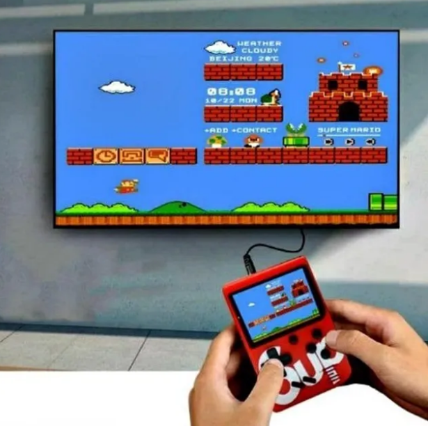 Video Game Portatil c/ controle 400 Jogos Internos Mini Game