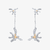 ARETES CRATER DOBLE LARGOS CON CADENA en internet
