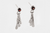 ARETES TZONOT GOTAS XS + PERLA - GRANATE