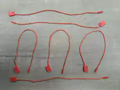 Cordon para etiqueta ( art 3834 ) con sistema de seguridad x 1000 unidades - COLOR ROJO