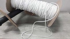 ELASTICO TUBULAR ( art 0019 ) de 2 mm de diametro - COLOR BLANCO x 100 metros - APTO TENIDO