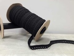 Elastico PICOT ( art 1291-1947 ) de 10 mm - COLOR NEGRO x 100 metros