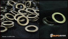 Ojalillo med 6 mm ( Art 12-3570-6 ) x 1000 unidades - color BRONCE VIEJO - material bronce ( no oxida ) se entrega con contra arandela