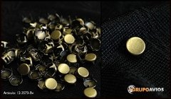 TACHA ( art 3573 ) PLANA med 6 mm x 1000 unidades - color BRONCE VIEJO - material bronce ( no oxida )