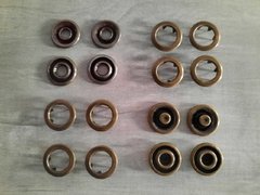 Broche doble aro ( art 3582 ) de 21 mm x 100 unidades - color Bronce Viejo