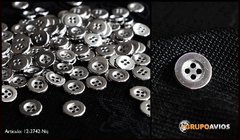 Boton de metal med 18 ( 11 mm ) ( art 12-3742 ) color Niquel Brillante x 144 unidades - comprar online