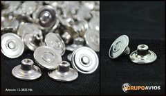 Boton para jeans de 17 mm ( Art 12-3825 ) color niquel brillante x 200 unidades