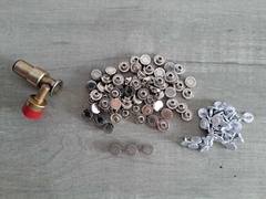 ATRAQUE DE ZAMAC med 9 mm ( Art 3827 ) PARA JEANS - CON LOGO x 1000 UNID. - tienda online