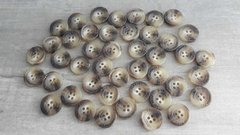 BOTON DE POLIESTER - Medida 28 ( 18 mm ) - CON LOGO - x 3.000 unid.