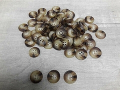 Boton de poliester med 44 ( 28 mm ) ( Art Seve ) color TOSTADO x 144 unidades - OPACO