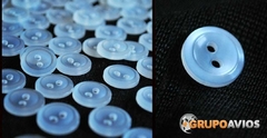 Boton de poliester med 22 ( 14 mm ) ( Art Uniform ) con 2 agujeros x 144 unidades - boton para guardapolvo