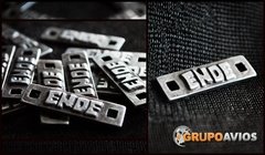 chapita con logo - Medida 30 x 8 mm x 1000 unidades - comprar online