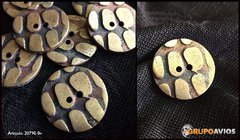 Boton de metal med 44 ( 28 mm ) ( Art 20790 ) x 24 unidades - color BRONCE VIEJO - CON 2 AGUJEROS