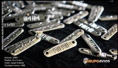 chapita con logo - Medida 25 x 6 mm x 1000 unidades - comprar online