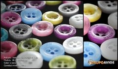 BOTON DE POLIESTER - Medida 32 ( 20 mm ) - CON LOGO - x 2.000 unid. - tienda online