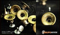 BOTON DE JEAN HUECO - med 17 mm - ( Art 12-3808 ) CON LOGO x 1000 UNID. - comprar online