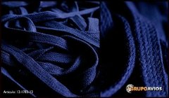 CORDON DE ALGODON PLANO ( ART 12-1783 ) de 12 mm - color azul marino x 50 metros