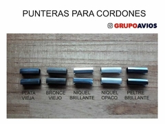 TIRA DE CORDON ( ART 12-1678 ) CON PUNTERA METALICA x 50 unidades ( ARMADO A PEDIDO ) APTO TEÑIDO - GRUPO AVIOS