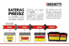Bateria Para Auto 12x45 Preisz Calcio Plata en internet