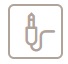 símbolo de entrada de fone de ouvido para o Detector de Metal Portátil Para Segurança Nokta Makro
