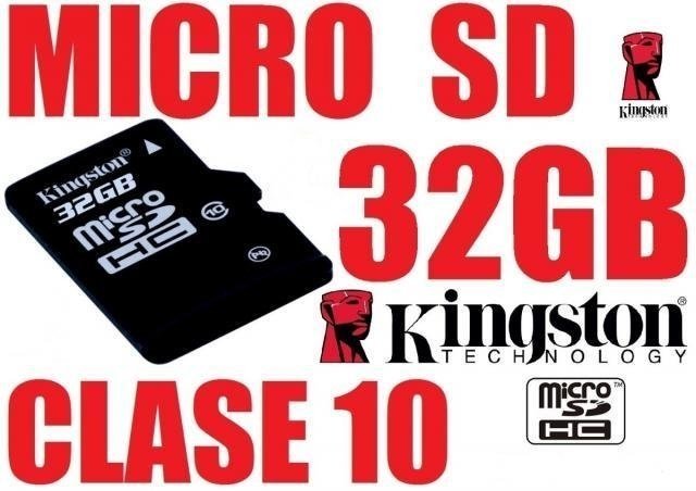 Memoria Micro Sd Kingston 32gb Clase 10 Cod 57