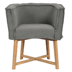 Sillones 1 cuerpo en madera con tapizado acolchado 53